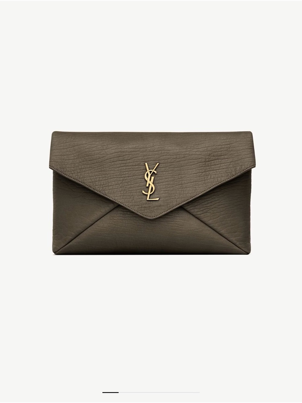 Saint Laurent Taupe Brown Leather Tote